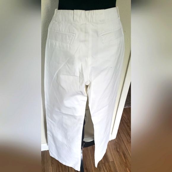 Ralph Lauren Women's Wide Leg White Chinos - Picture 6 of 8